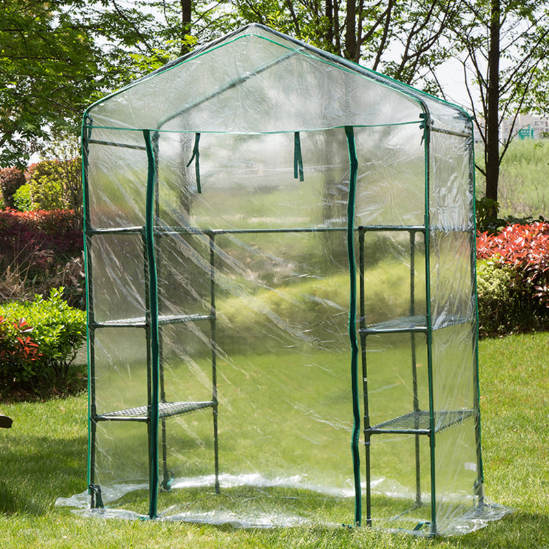 Glitzhome Garden Greenhouse 4.5 Ft. W x 2.5 Ft. D Growing Rack Wayfair